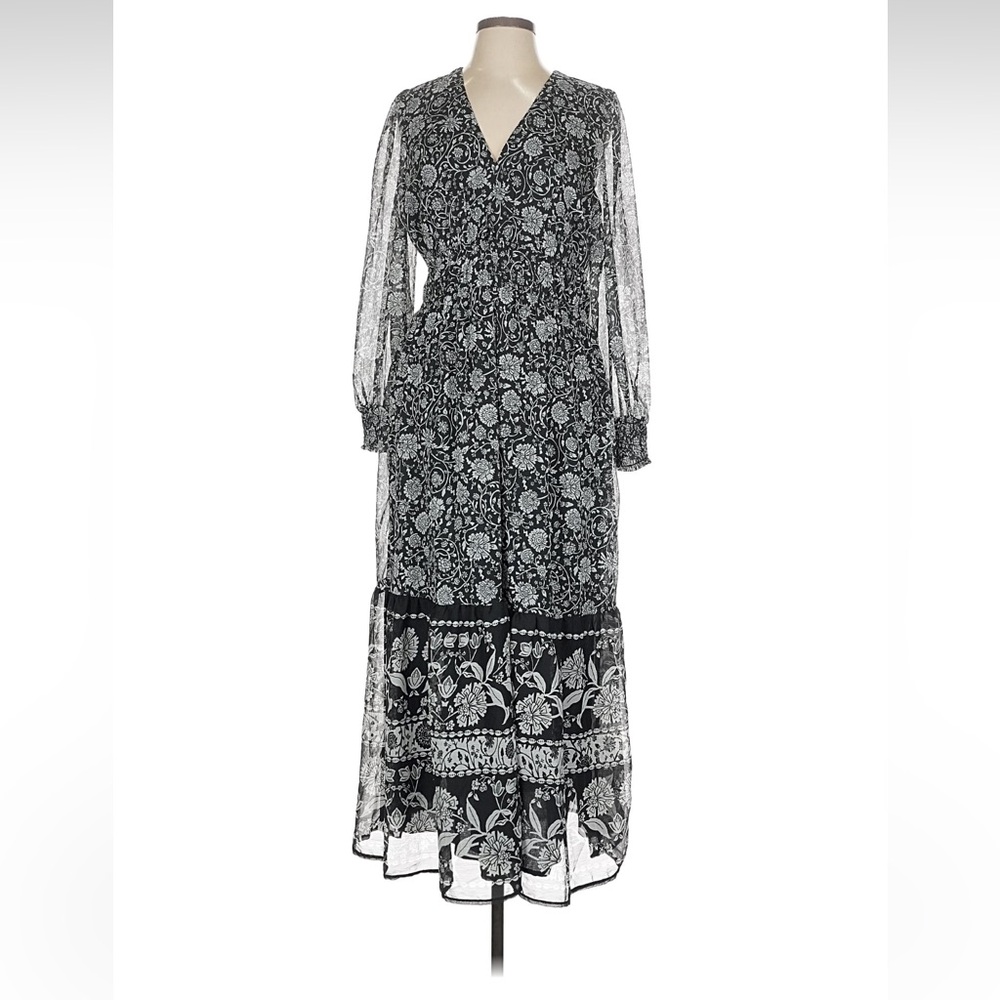 Old Navy paisley maxi dress boho black L